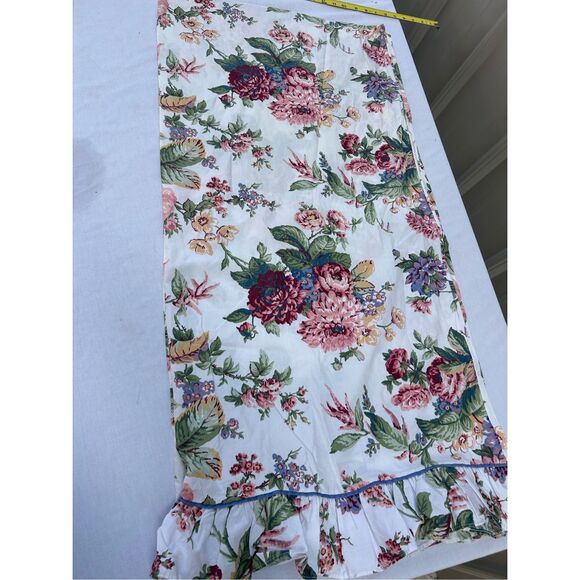 Wamsutta King ruffle flowers pillowcase vintage USA Easycare Supercale 40x19" - Picture 1 of 6